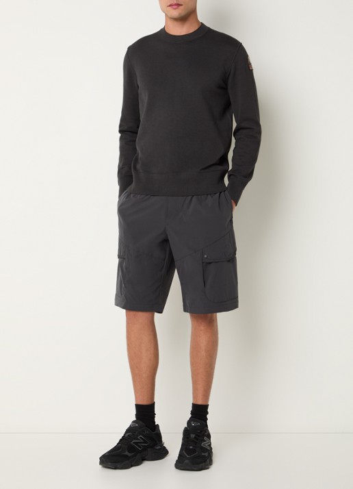 Parajumpers Morar straight fit korte broek met steekzakken - voorkant 3 antraciet