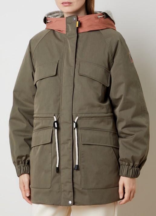 Parajumpers Naruse gewatteerde parka met capuchon en donsvulling