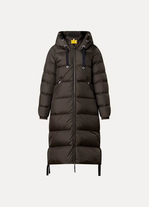 Parajumpers Panda longline puffer jas met logo