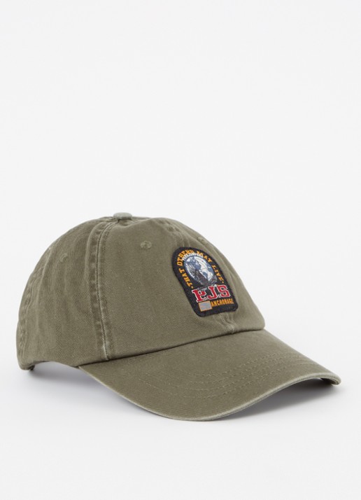 Parajumpers Pet met logo - voorkant bronsgroen