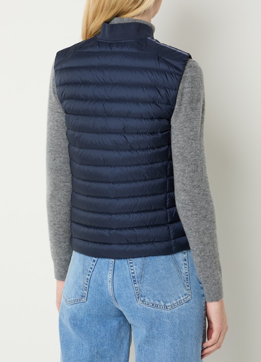 Parajumpers Rosanna bodywarmer met donsvulling en ritszakken  - achterkant 4 donkerblauw