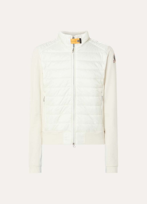 Parajumpers Rosy sweatvest met gewatteerd voorpand - voorkant 3 lichtgroen