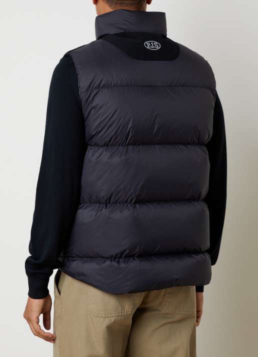 Parajumpers Roydale gewatteerde bodywarmer met donsvulling en ritszakken - achterkant 3 zwart