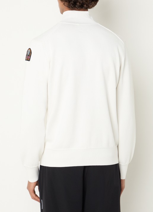 Parajumpers Scoe vest met logo en halve rits - achterkant 4 ivoor