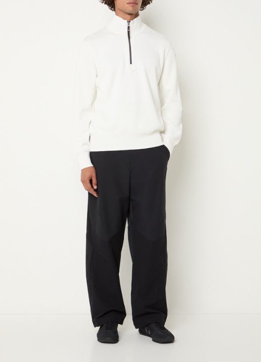 Parajumpers Scoe vest met logo en halve rits - voorkant 3 ivoor