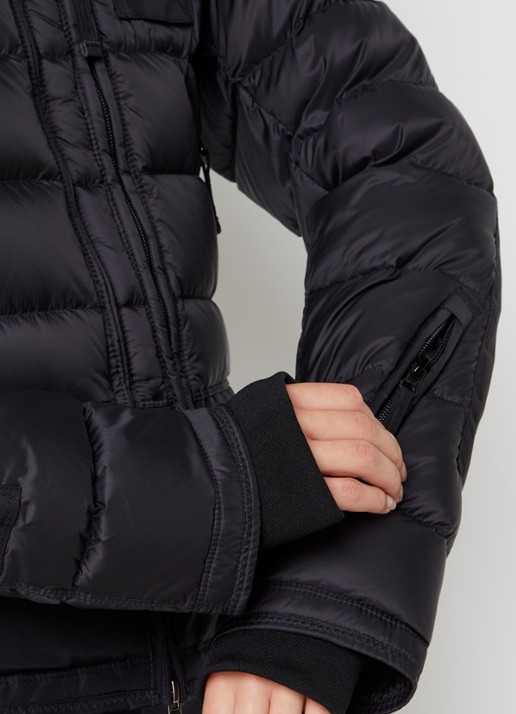 Parajumpers Skimaster gewatteerd jack met donsvulling en capuchon - detail 5 zwart