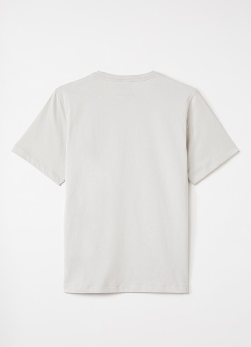 Parajumpers T-shirt met logo - voorkant 2 lichtgrijs