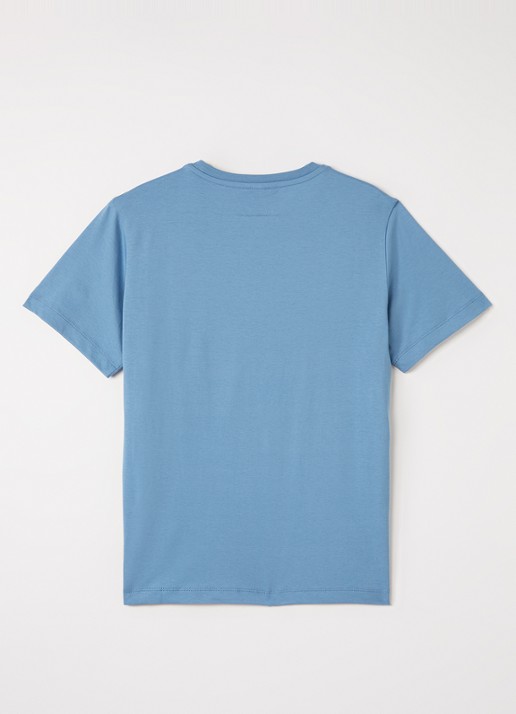 Parajumpers T-shirt met logo - voorkant 2 blauwgrijs