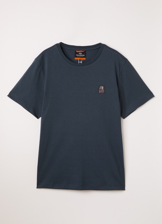 Parajumpers T-shirt met logo - voorkant donkerblauw