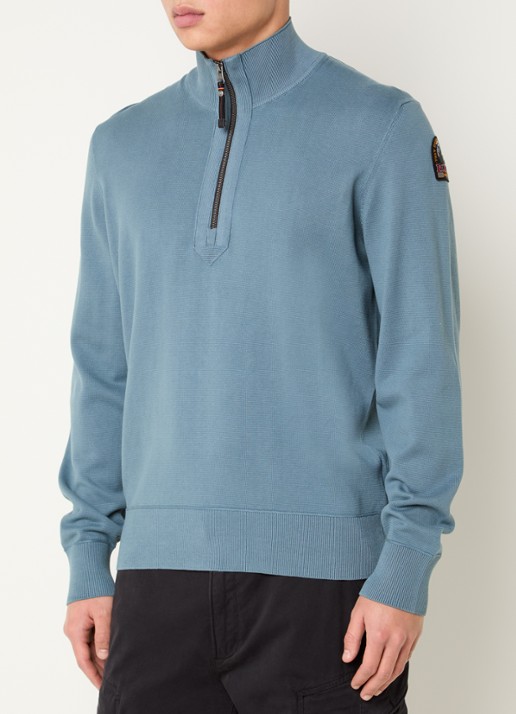 Parajumpers Trui met logo en halve rits