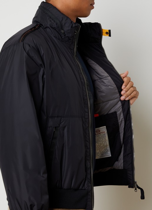 Parajumpers Tuam gewatteerde bomberjack met ritszakken - detail 2 zwart