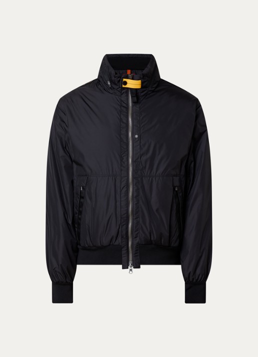 Parajumpers Tuam gewatteerde bomberjack met ritszakken - voorkant 5 zwart