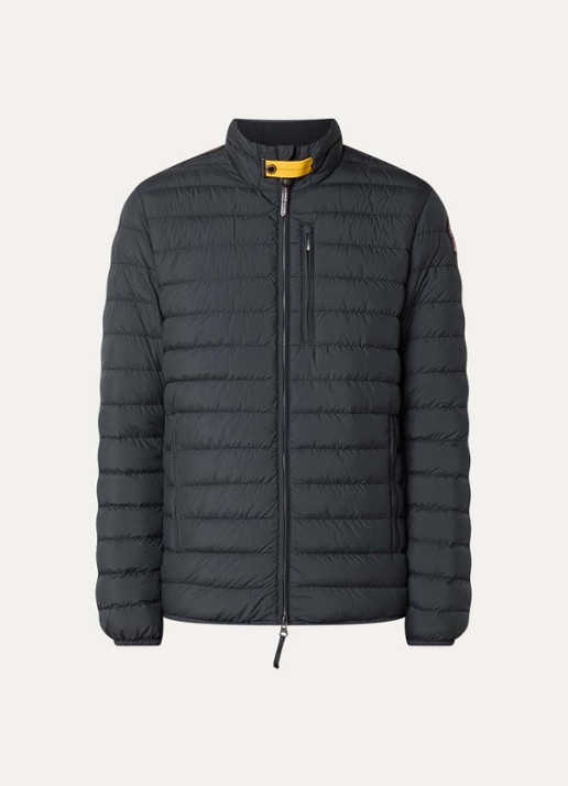 Parajumpers Ugo gewatteerd jack met donsvulling en ritszakken - voorkant 2 zwart