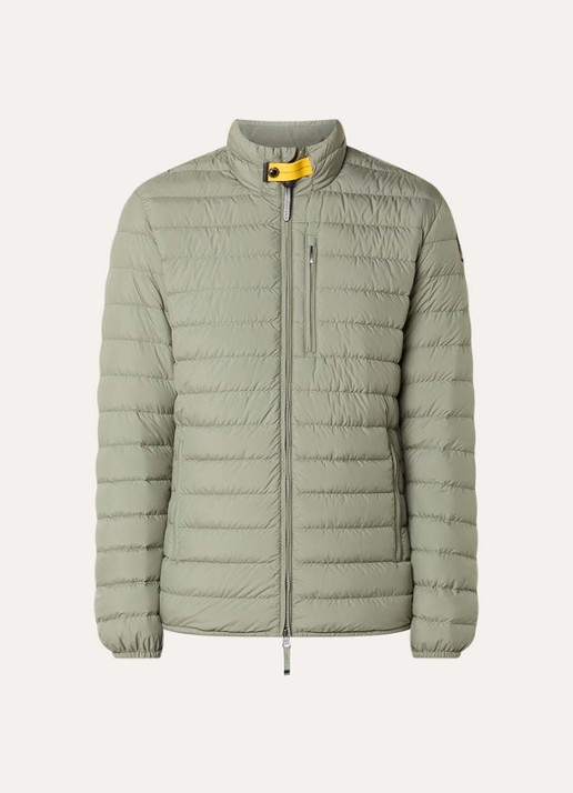 Parajumpers Ugo gewatteerd jack met donsvulling en ritszakken - voorkant 3 lindegroen