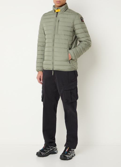 Parajumpers Ugo gewatteerd jack met donsvulling en ritszakken - voorkant 4 lindegroen