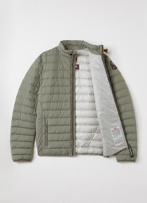 Parajumpers Ugo gewatteerd jack met donsvulling - voorkant 2 olijfgroen