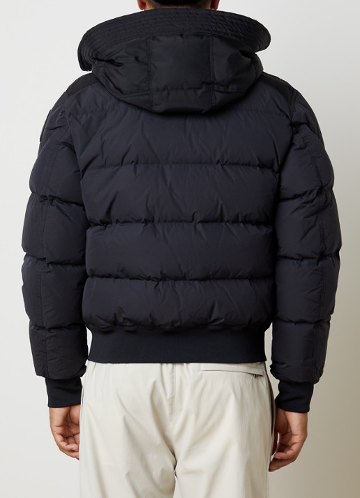 Parajumpers Wilmont 2.0 pufferjack met donsvulling - achterkant zwart