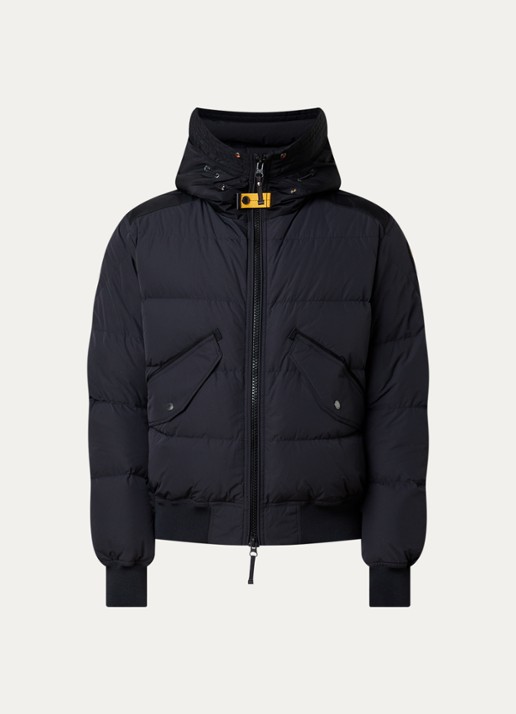 Parajumpers Wilmont 2.0 pufferjack met donsvulling - voorkant 2 zwart