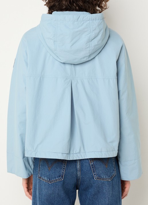 Parajumpers Windjack met capuchon en steekzakken - achterkant 2 lichtblauw