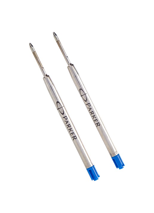 Parker Quink Flow balpen vulling set van 2 - voorkant blauw