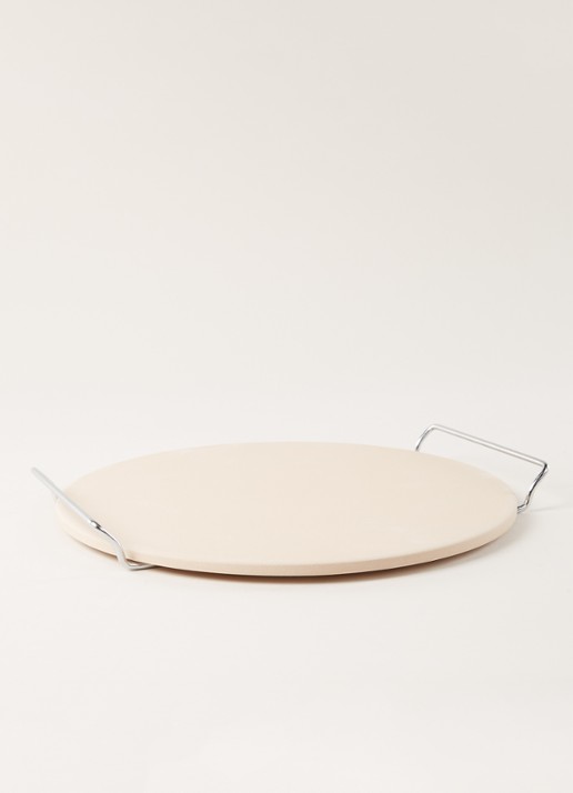 Patisse Pizzasteen van keramiek 33 cm - voorkant 2 gebroken wit