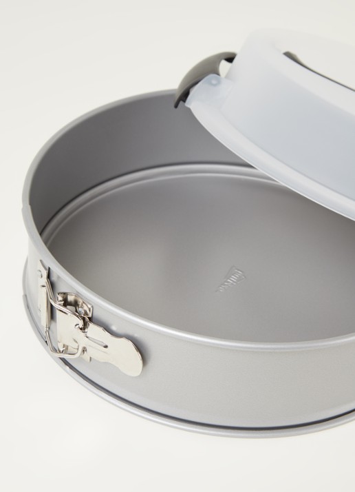 Patisse Springvorm met draagdeksel 24 cm - detail zilver