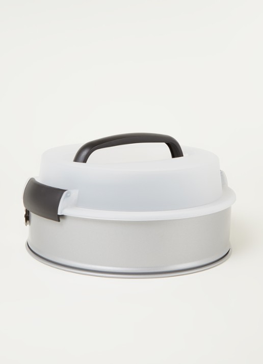 Patisse Springvorm met draagdeksel 24 cm - voorkant 3 zilver