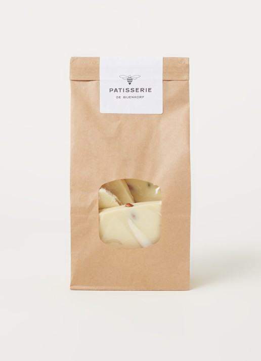 Patisserie de Bijenkorf Breukplaat chocolade met pistache 400 gram  - voorkant 2 undefined