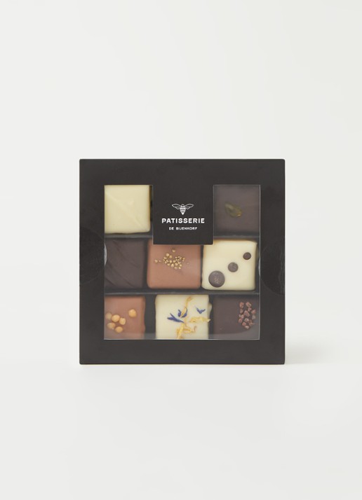 Patisserie de Bijenkorf Chocolade bonbons 9 stuks - voorkant 2 undefined