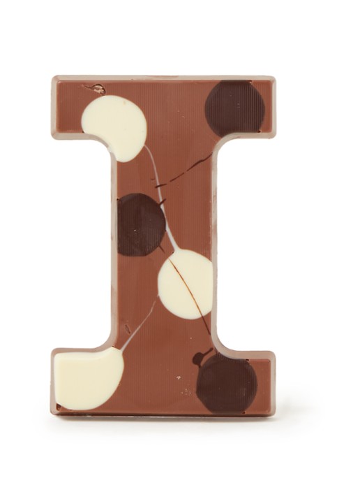 Patisserie de Bijenkorf Chocoladeletter Melk gevlekt 190 gram - A t/m Z - voorkant i