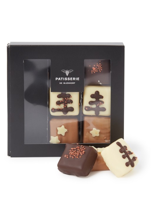 Patisserie de Bijenkorf Kerst chocolade bonbons 9 stuks