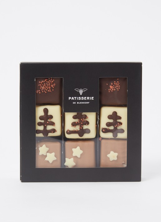 Patisserie de Bijenkorf Kerst chocolade bonbons 9 stuks - voorkant 2 undefined