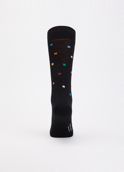 Paul Smith Noah sokken met print - voorkant 2 zwart