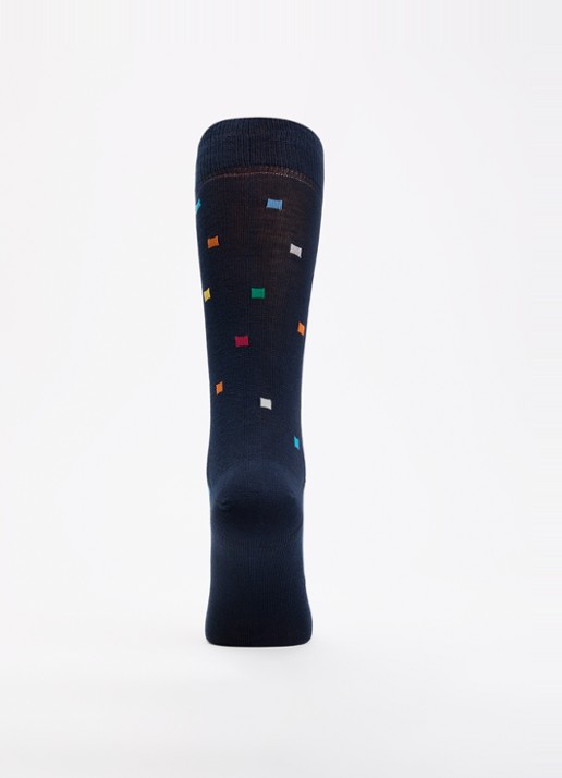 Paul Smith Noah sokken met print - voorkant 3 donkerblauw