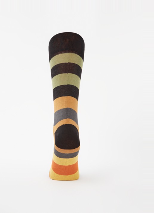 Paul Smith Sokken met streepprint - voorkant 3 zwart