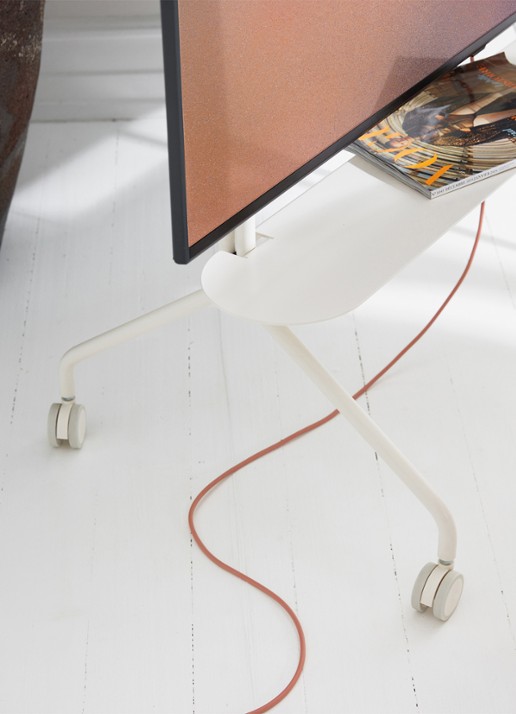 Pedestal Pipe plank voor TV standaard 99 cm - voorkant 3 ivoor