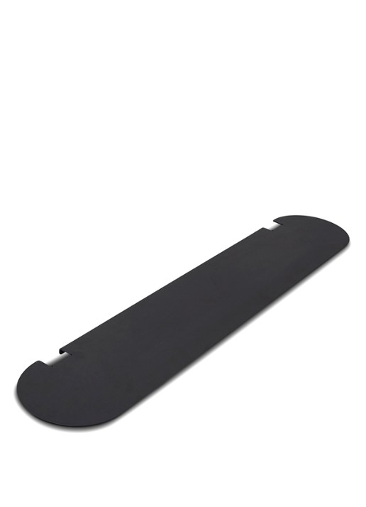 Pedestal Pipe plank voor TV standaard 99 cm - voorkant 2 zwart