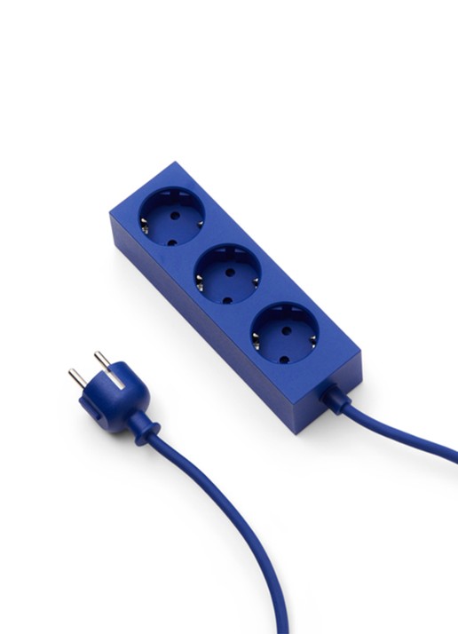 Pedestal Power Bar stekkerdoos 2 meter - detail blauw