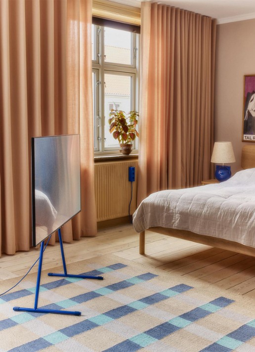 Pedestal Viva TV standaard 102 cm - voorkant 5 donkerblauw