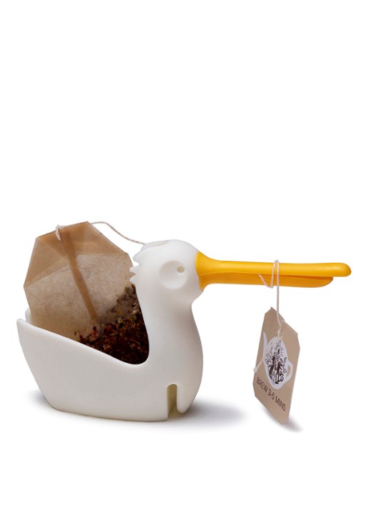Peleg Design Pelicup theezakjeshouder  - achterkant 8 wit