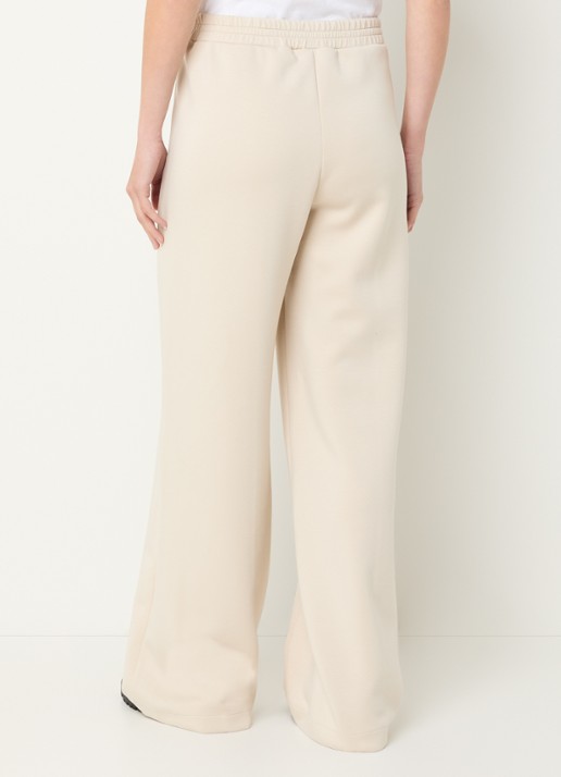 Pennyblack Attilia high waist wide fit broek met persplooi - achterkant geelgoud