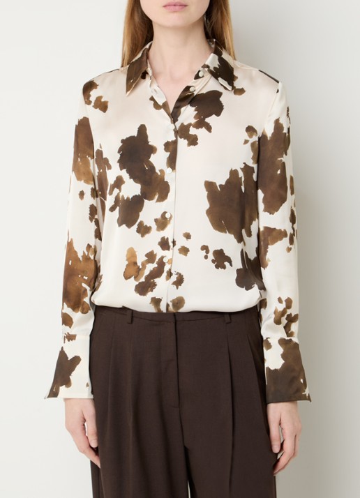 Pennyblack Balpe blouse van satijn met print