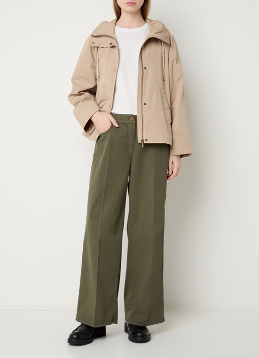 Pennyblack Balpino jack met capuchon en steekzakken - voorkant 2 beige