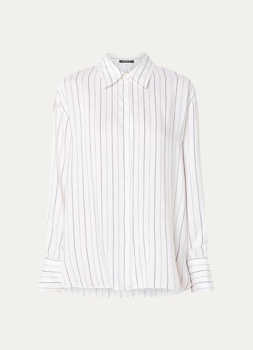 Pennyblack Blouse met streepprint - voorkant wit