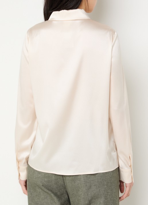 Pennyblack Blouse van satijn - achterkant 4 ivoor