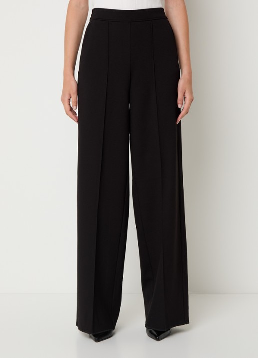 Pennyblack Bondone high waist wide fit pantalon met steekzakken