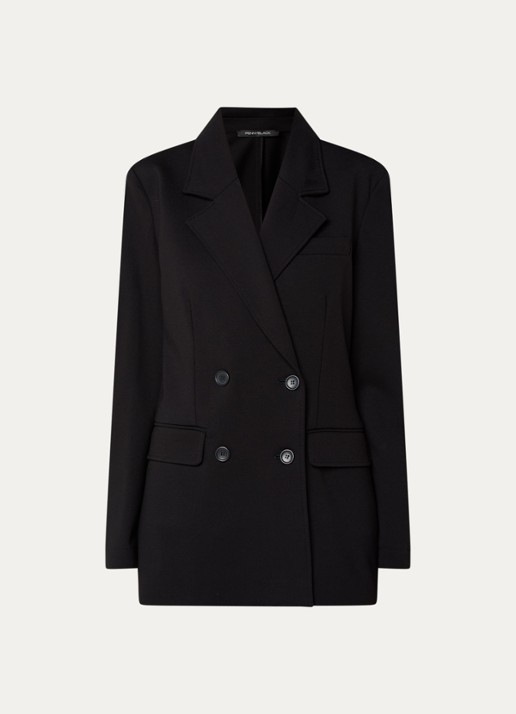 Pennyblack Coro double-breasted blazer met klepzakken - voorkant 3 zwart