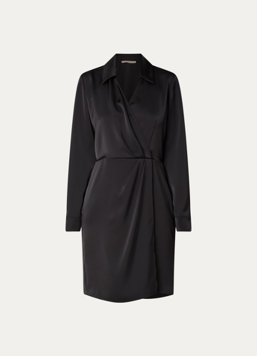 Pennyblack Doge mini tuniekjurk van satijn - voorkant zwart