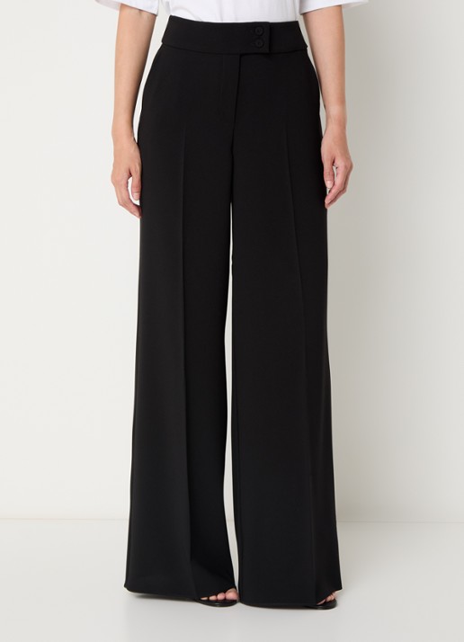 Pennyblack Emblema high waist wide fit pantalon met steekzakken