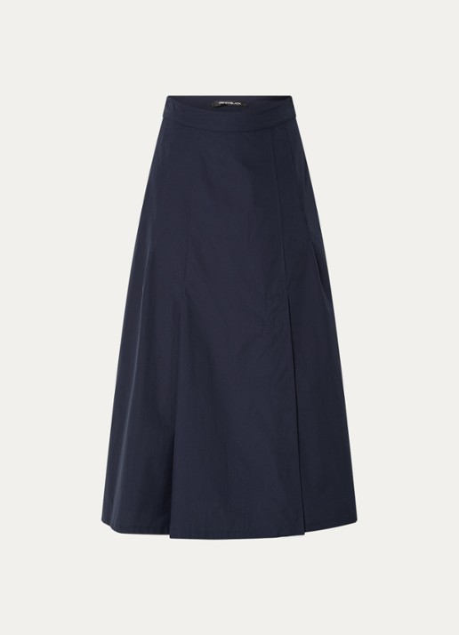 Pennyblack Gonna midi rok met steekzakken - voorkant 2 donkerblauw